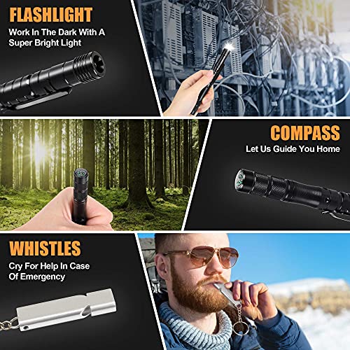 Stocking Stuffers Gifts for Men，11-IN-1 Tactical Pen Multitool Pen Survival Pen, Cool Gadgets Gift, Outdoor And Indoor Tactical Gear With Pocket Tool, Gifts Ideas for Him Dad Husband Fathers