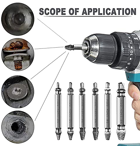 Stocking Stuffers for Men, Upgraded Damaged & Stripped Screw Extractor Kit Set, Cool Gadgets Gifts for Men and Women, A HassleFree Broken Bolt Extractor and Screw Remover Set, Drill Bit Tools