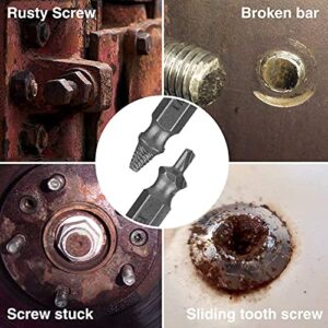 Stocking Stuffers for Men, Upgraded Damaged & Stripped Screw Extractor Kit Set, Cool Gadgets Gifts for Men and Women, A HassleFree Broken Bolt Extractor and Screw Remover Set, Drill Bit Tools