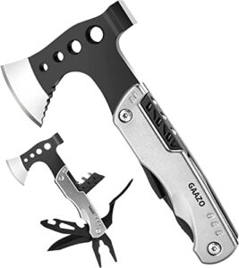 christmas gifts for men dad husband, multitool camping accessories 15 in 1 hatchet with axe hammer knife pliers screwdrivers saw bottle opener, cool gadget for outdoor camping hiking, emergency