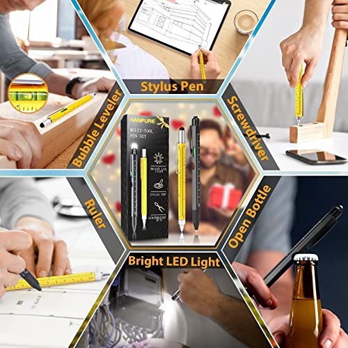 HANPURE Tool Gifts for Men-Stocking Stuffers Tool Gifts Men - Women Gadgets Magnetic Pickup Tool LED Light and 2PC Cool Gadgets Set for Dad Birthday Women Christmas Stocking Stuffers Fathers Day.