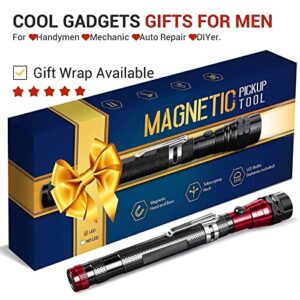 HANPURE Tool Gifts for Men-Stocking Stuffers Tool Gifts Men - Women Gadgets Magnetic Pickup Tool LED Light and 2PC Cool Gadgets Set for Dad Birthday Women Christmas Stocking Stuffers Fathers Day.