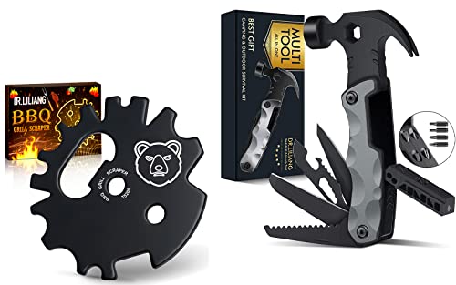 Buy Together to Save More - Multitool Camping Accessories 13 In 1 Survival Tools & BBQ Grill Scraper Christmas Stocking Stuffers Birthday Gifts for Men Women Dad Adults Mom Kitchen Gadgets