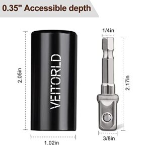 VEITORLD Universal Socket Tools, Gifts for Men Dad Him Husband Father from Daughter Son Wife, Valentine's Day, Unique Cool Gadgets for Grandpa Boyfriend, Super Socket Set1/4'' -3/4''