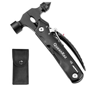 gift for dad from daughter son for hammer multitool, gift for men,survival hammer multi tool 12 in 1, stocking stuffer gift for men, brother,husband, teens, mini multitool survival gear