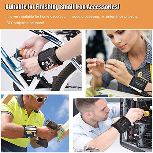 Magnetic Wristband Mens Gifts for Birthday Father's day Christmas, Unique Tool for Holding Screws Gadgets Gift for Dad, Husband, Boyfriend, Handyman mechanics