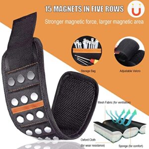 Magnetic Wristband Mens Gifts for Birthday Father's day Christmas, Unique Tool for Holding Screws Gadgets Gift for Dad, Husband, Boyfriend, Handyman mechanics