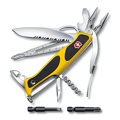 Victorinox Swiss Army RangerGrip Boatsman Multi-Tool Pocket Knife Black/Yellow ,130mm