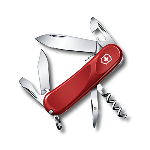 Victorinox Swiss Army Multi-Tool, Evolution S101 Pocket Knife, Red , 85mm