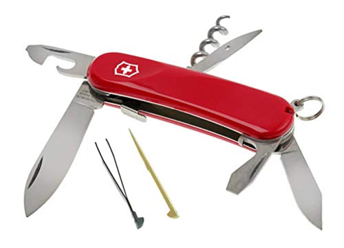 Victorinox Swiss Army Multi-Tool, Evolution S101 Pocket Knife, Red , 85mm