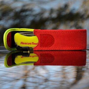 Victorinox Swiss Army Rescue Tool Pocket Knife with Pouch, Fluorescent Yellow ,111mm