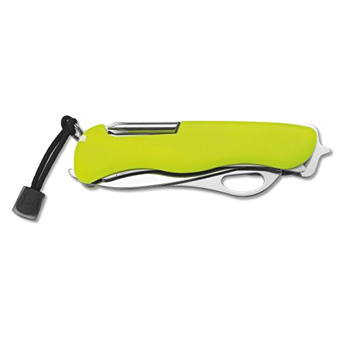 Victorinox Swiss Army Rescue Tool Pocket Knife with Pouch, Fluorescent Yellow ,111mm