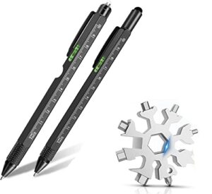 gifts for men, 9 in 1 multitool pen set and 18 in 1 snowflake multitool, gifts for men who have everything