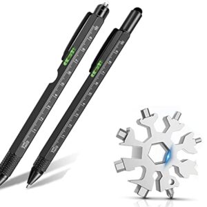 Gifts for Men, 9 in 1 Multitool Pen Set and 18 in 1 Snowflake Multitool, Gifts for Men Who Have Everything