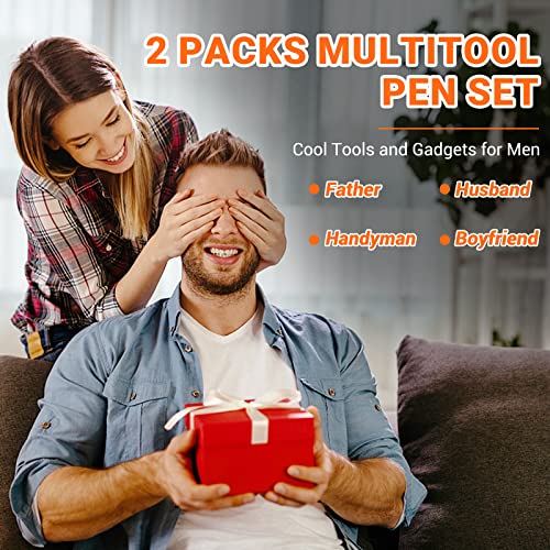 Gifts for Men, 9 in 1 Multitool Pen Set and 18 in 1 Snowflake Multitool, Gifts for Men Who Have Everything