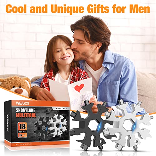 Stocking Stuffers for Men, 18 in 1 Snowflake Multitool Gifts for Men,9 in 1 Multitool Pen Set, Christmas Gifts for Men