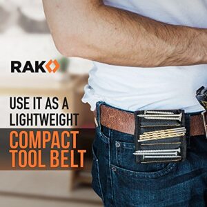 RAK Magnetic Wristband for Holding Screws - HVAC Tools Gifts for Men Who have Everything - Wrist Magnet Tool or Screw Holder for Handyman, Tech Geek, Mechanic, Electrician - Birthday Gifts for Dad