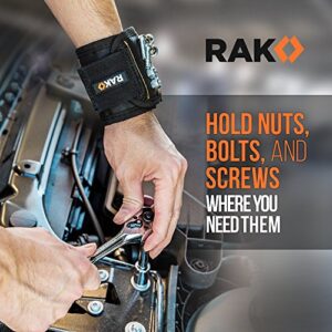 RAK Magnetic Wristband for Holding Screws - HVAC Tools Gifts for Men Who have Everything - Wrist Magnet Tool or Screw Holder for Handyman, Tech Geek, Mechanic, Electrician - Birthday Gifts for Dad