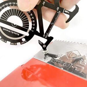 20 in 1 Bicycle Stainless Steel Flat Wallet Credit Card Multitool - EDC Survival Tools and Gadgets Box or Bottle Opener Keychain Accessories Utility Multi Purpose Pocket Tool - Gifts for Men Unique