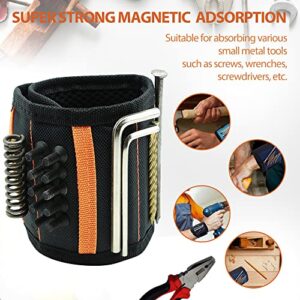 FelRelWel Magnetic Wristband ,Christmas Stocking Stuffers Tools Gifts for Men Magnetic Wristband , Five Rows 15 Super Strong Magnets Gadgets Wrist Tool Belt Holder for Holding Screw Nail Drill Bit