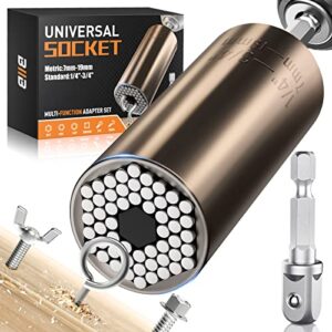 BIIB Universal Socket Tools Cool Gadgets for Men, Gifts for Men Super Socket, Birthday Gifts for Men Fathers Gifts, Unique Gifts for Men Who Have Everything, Women, Boyfriend, Husband, Dad, Grandpa