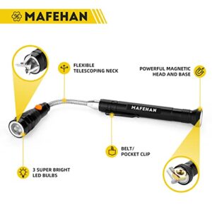 MAFEHAN Magnetic Pickup Tool, Telescoping Magnetic 3 LED Flashlight with Extendable Neck up to 22 Inches, Gifts for men, Dad, Husband or Women, Cool Gadgets for Men as Unique Birthday Christmas Gifts