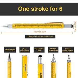 Honza 6 in 1 Multitool Pen, Cool Gadgets for Men, Gifts for Dad, Stocking Stuffers for Men, Unique for Men