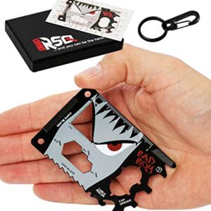 23 in 1 Cool Birthday Gifts for Men who Have Everything, Credit Card Multitool BadBoy, Wallet Tool Survival Multitool Card Set