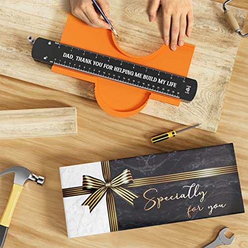 Christmas Gifts for Dad from Daughter, Son, Kids, Wife - 10'' Contour Gauge Profile Woodworking Tools Funny Gifts Ideas Thanksgiving Birthday Gift for Father, Father-in-law, New dad, Husband, Men, Him