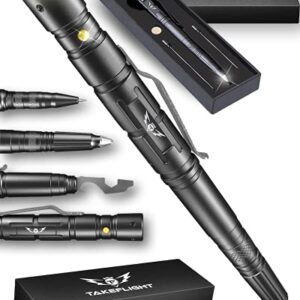 Tactical Pen Gifts for Men – Fathers Day Gift for Dad | LED Tactical Flashlight Multitool for EDC Gear – Cool Gadgets, Tactical Gear, Military Gear, Groomsmen Gifts for Men that Have Everything