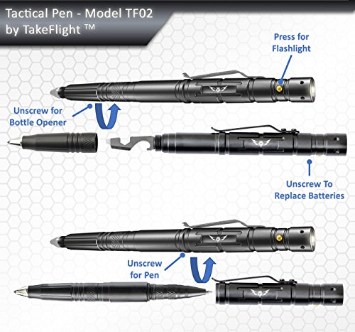 Tactical Pen Gifts for Men – Fathers Day Gift for Dad | LED Tactical Flashlight Multitool for EDC Gear – Cool Gadgets, Tactical Gear, Military Gear, Groomsmen Gifts for Men that Have Everything