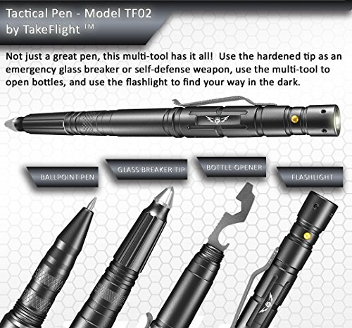 Tactical Pen Gifts for Men – Fathers Day Gift for Dad | LED Tactical Flashlight Multitool for EDC Gear – Cool Gadgets, Tactical Gear, Military Gear, Groomsmen Gifts for Men that Have Everything