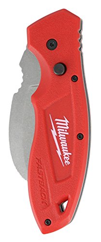 Milwaukee 48-22-1985 Fastback Hawk Bill Folding Knife w/Belt Clip and Lanyard Hole