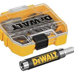 DEWALT DWAF2058CS 18 pc. Compact Magnetic Drive Guide Set, Yellow