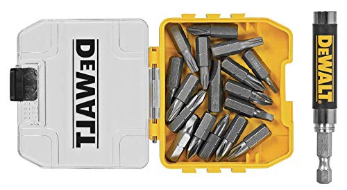 DEWALT DWAF2058CS 18 pc. Compact Magnetic Drive Guide Set, Yellow