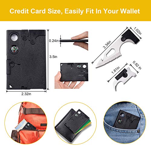 PARIGO Stocking Stuffers for Men Women- Credit Card Multitool +Universal Socket -Unique Gadgets for Men