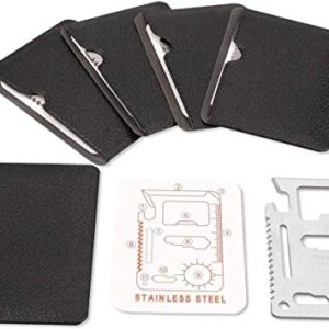 11 in 1 Function Credit Card Size Survival Pocket Tool (5-Pack)