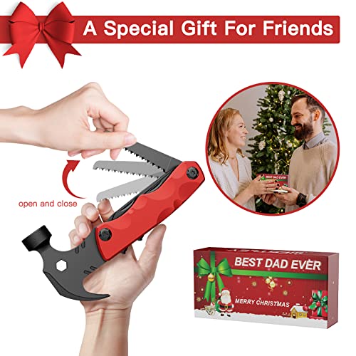 Unique Gifts For Men, WESTELY Multitool, 15 In 1 Survival Gear, 4 Screwdrivers Heads With Magnetic, Lock Function, Multi Tool Camping Gear, Christmas Birthday Gifts For Men, Firefighter Tools