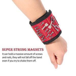 Magnetic Wristband with Strong Magnets for Holding Screws, Nails, Drill Bits - Best Unique Christmas Gift for Men, DIY Handyman, Father/Dad, Husband, Boyfriend, Him, Women