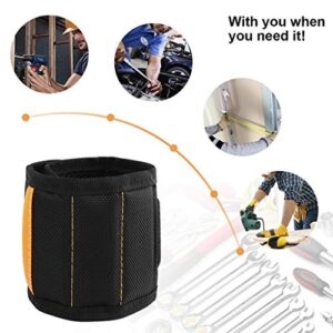 Magnetic Wristband Tools Gift for Men,Tool Belt Magnet Wrist for Holding Screws with 15 Strong Magnets,Nails,Drill Bits-Best Unique Tool,DIY Handyman,Gift for Him