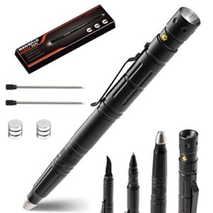 valentine day gifts for men,tactical pen,cool gadgets with glass breaker+led flashlight+ballpoint pen,survival tools for everyday carry,tools for women and men,unique christmas or birthday gifts