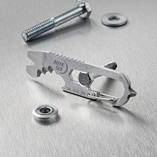 Nite Ize KMTSE-11-R3 DoohicKey Keychain Multi Tool, Stainless Steel