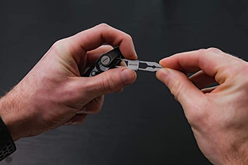 KeySmart Nano Pliers - Portable Pocket Keychain Mini Pliers that Fits Inside KeySmart, Great for Fishing, Camping, and Other Indoor and Outdoor uses Great Stocking Stuffer (Stainless Steel)