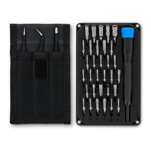 moray driver kit + precision tweezers set bundle