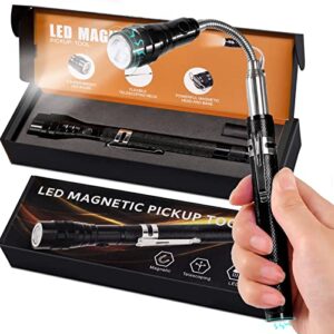 valentines day gifts for him dad men fathers day magnetic pickup tool with led telescoping magnet flashlight pickup tool stick gadget birthday gifts husband boyfriend