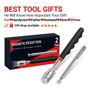 2 Pack Magnetic Pickup Tool Gifts and Super Universal Socket Tools Gifts for Men Women Visit the HELEMAN Store