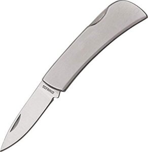 rite edge 2.5” small flat engravable silver folding edc gift lock back pocket knife