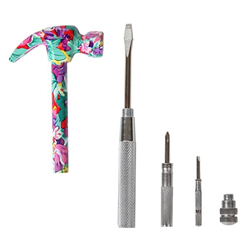 Home-X 6 in 1 Floral Hammer and Screwdriver Tool