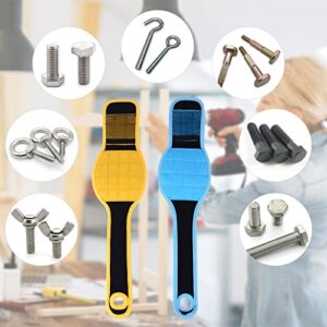 Magnetic Wristband, Tool Belts with Super Strong Magnets Holding Screws Nails Drill Bits Handy Gadgets for Fathers, Boyfriends, Handyman (Yellow)