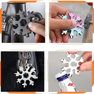 18-in-1 Snowflake Multi-Tool Tool Key Chain Tool Outdoor Travel Camping Adventure Daily Tool Handy Tool Christmas gift for Men Boyfriends Kids